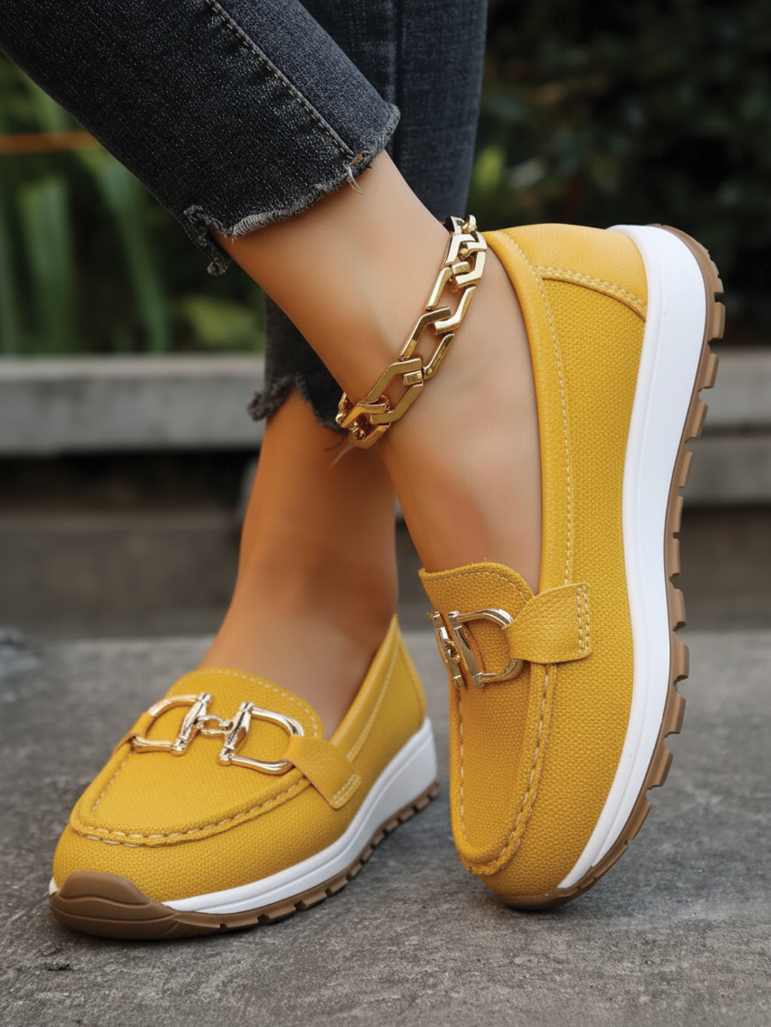 Emma - Mocasines con hebilla plana