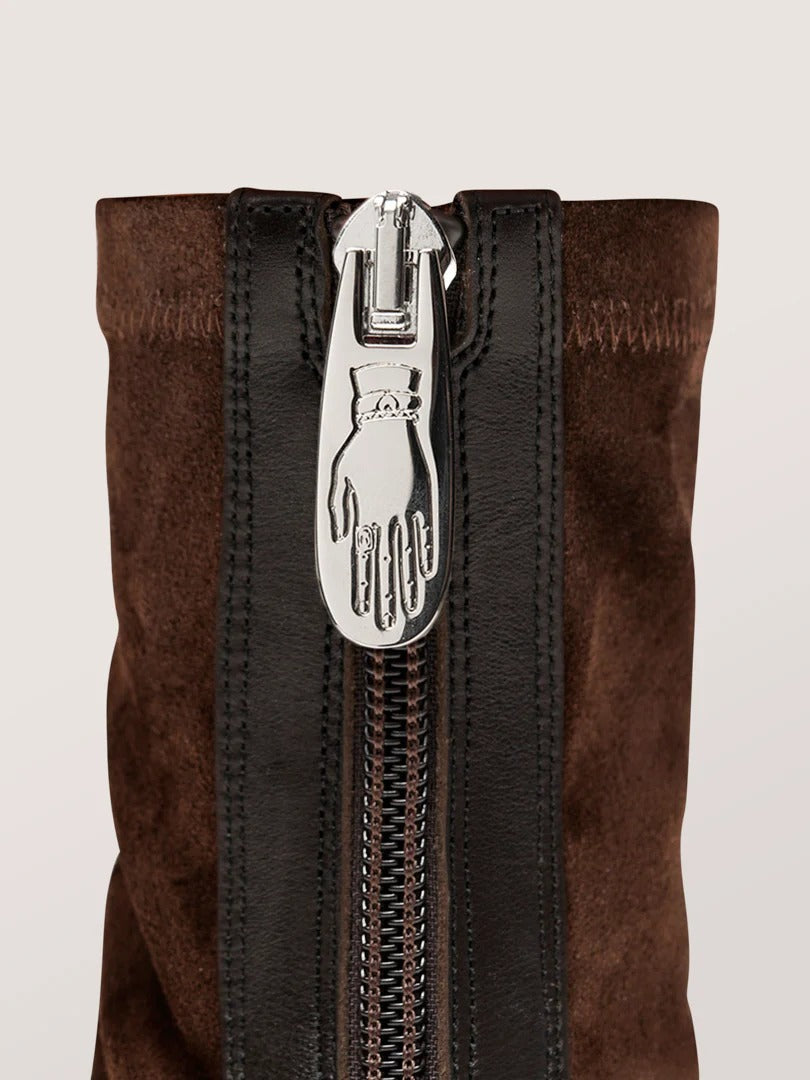 Capri - Suede Square Toe Boots