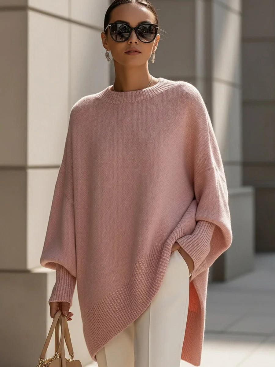 Willa - Oversized Batwing Strikponcho