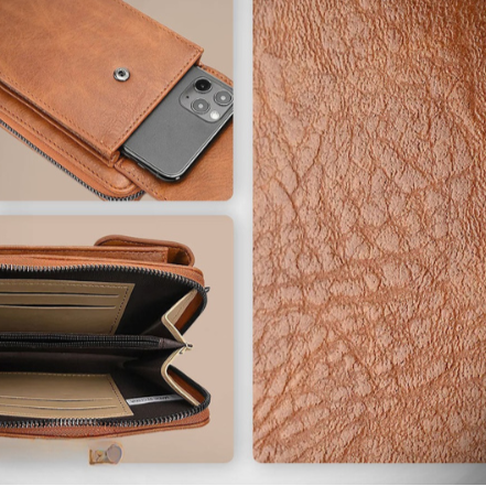 Pirexa - Vegan Leather Crossbody Wallet Bag