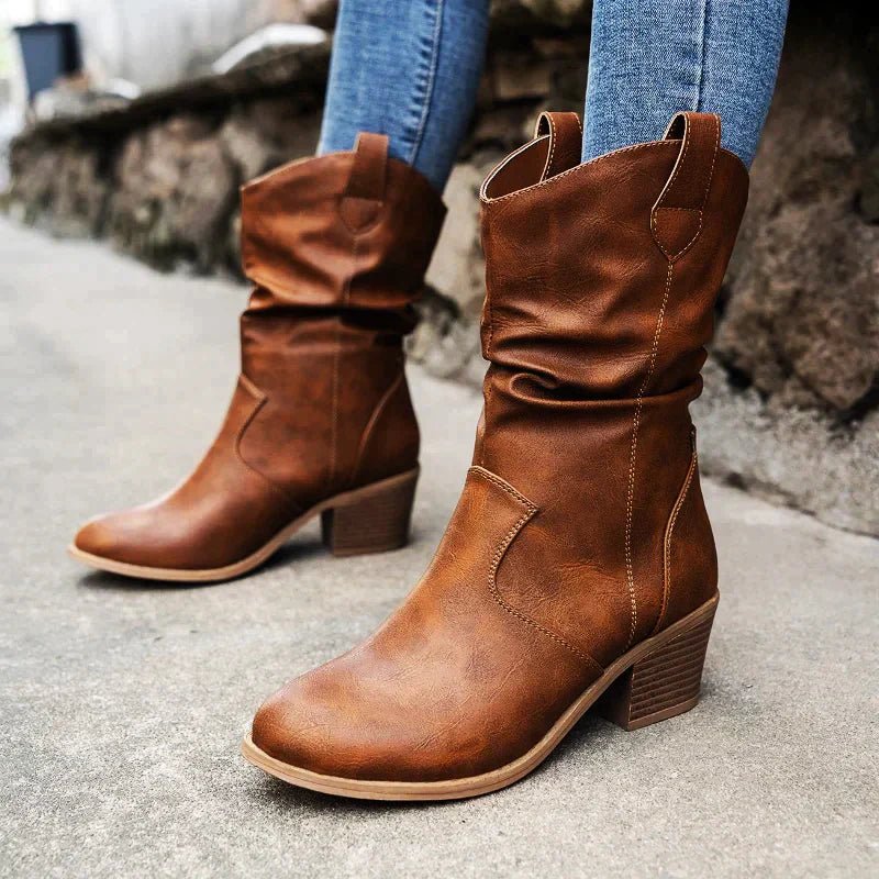 Jade - Western Slouch Boots