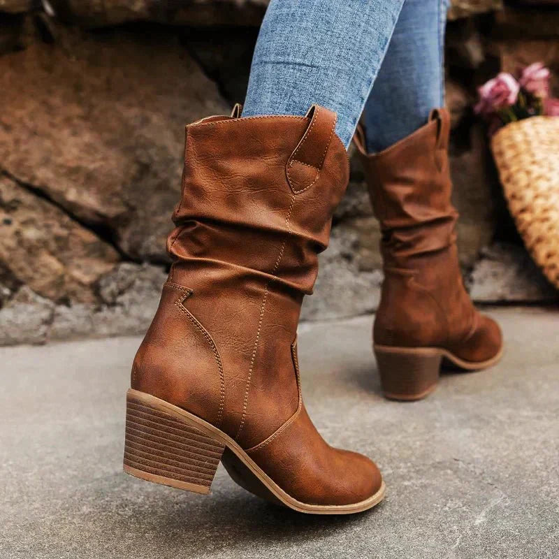 Jade - Western Slouch Boots