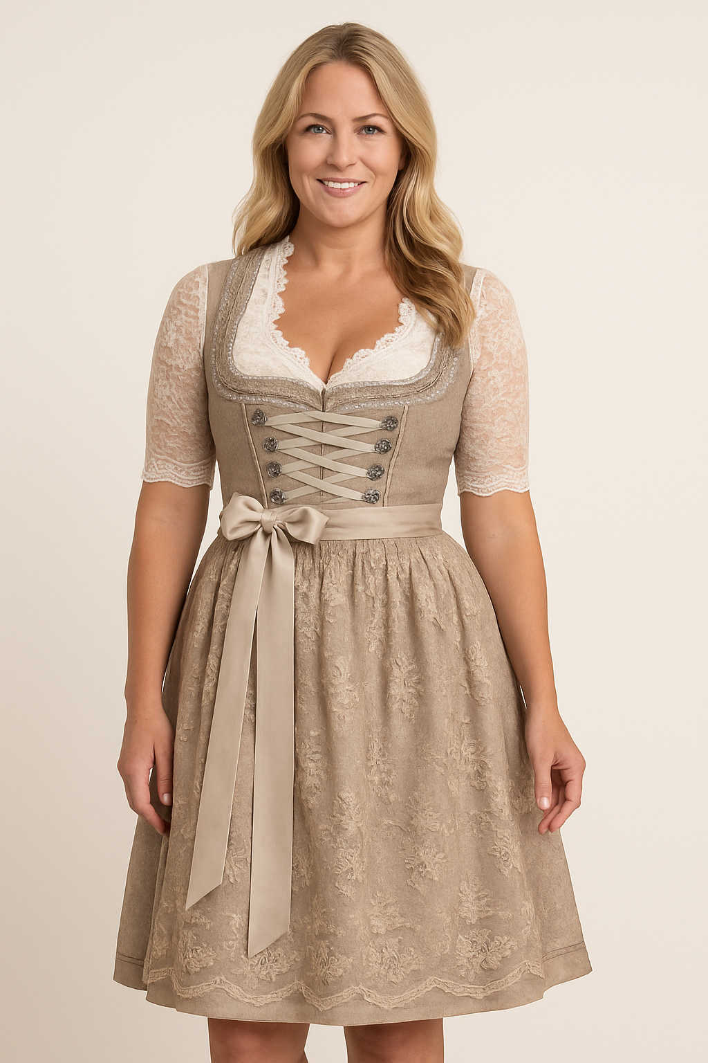Cyrine - Lace Dirndl Dress