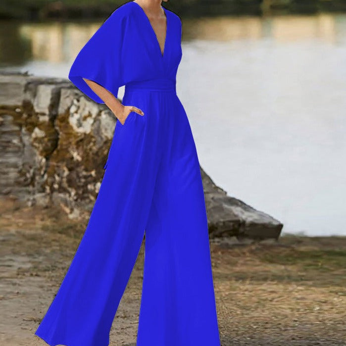 Jovanna - Elegant V-neck jumpsuit